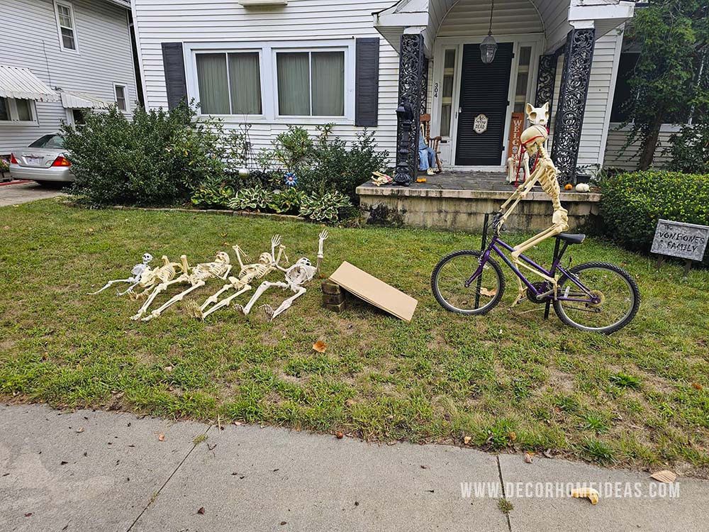 esqueleto decoraciones de halloween 18