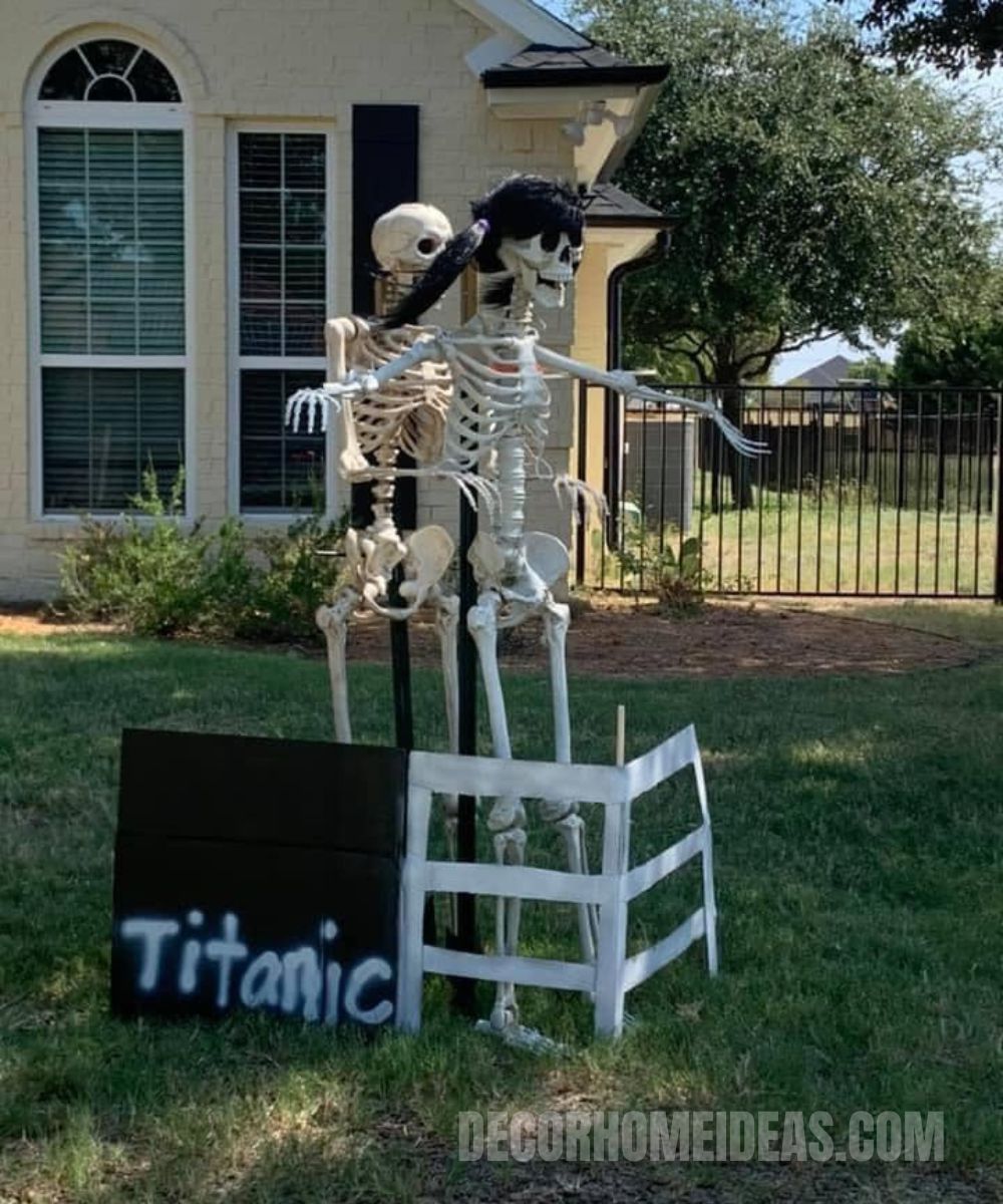 esqueleto decoraciones de halloween 19