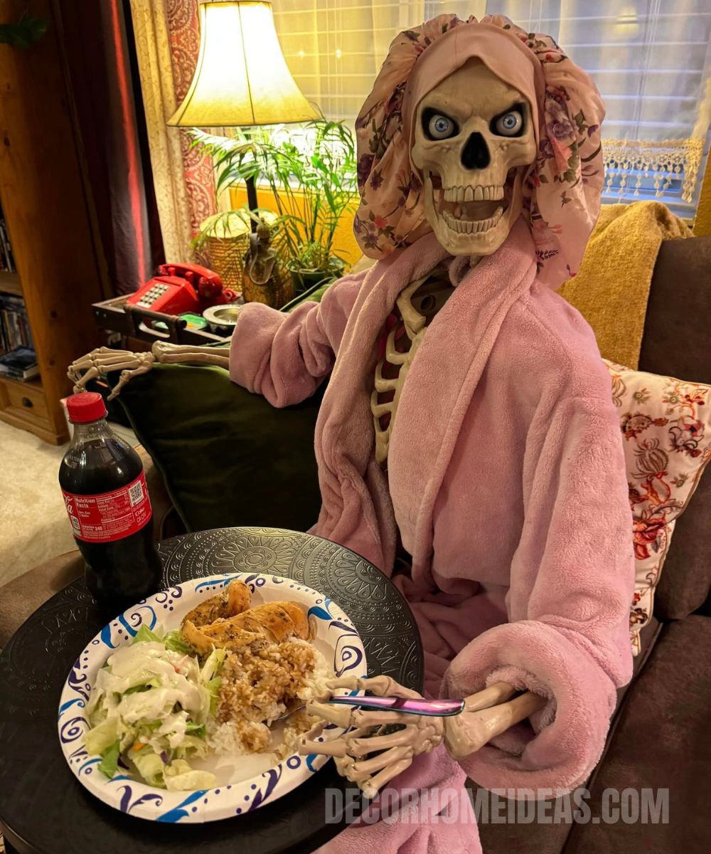 esqueleto decoraciones de halloween 22