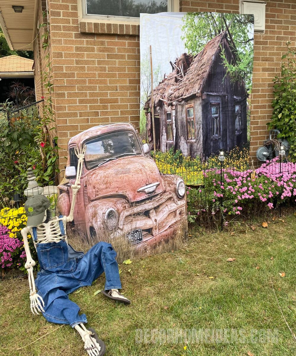 esqueleto decoraciones de halloween 24