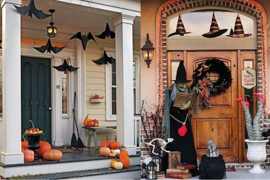 spooktacular halloween ideas porche delantero 6