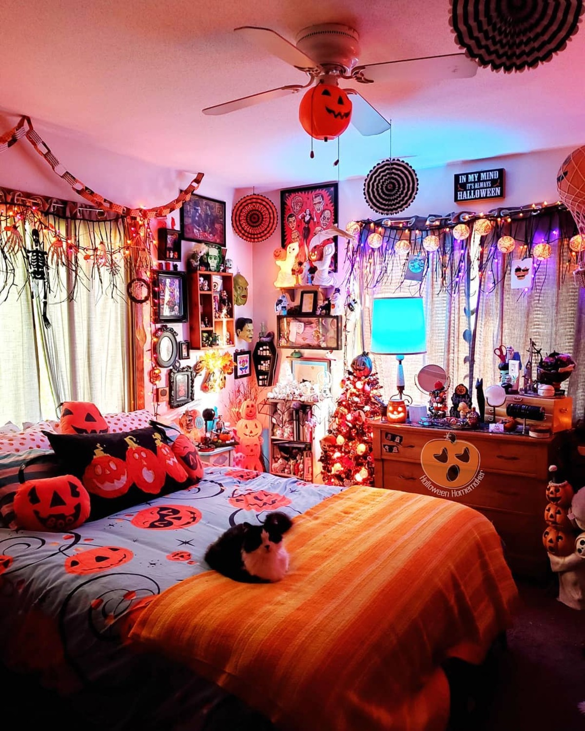 espeluznante halloween dormitorio ideas de decoración 3
