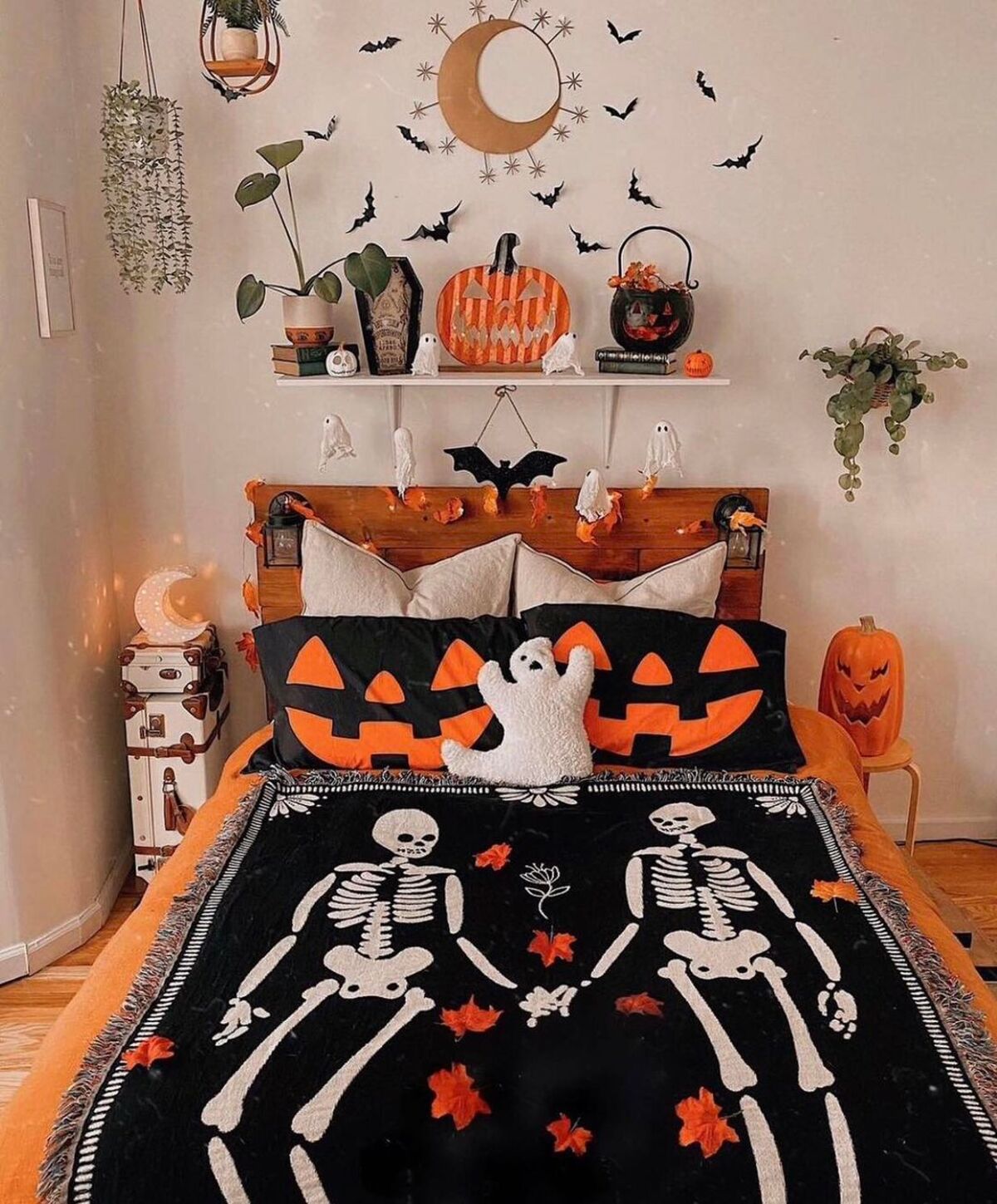 espeluznante halloween dormitorio ideas de decoración 5