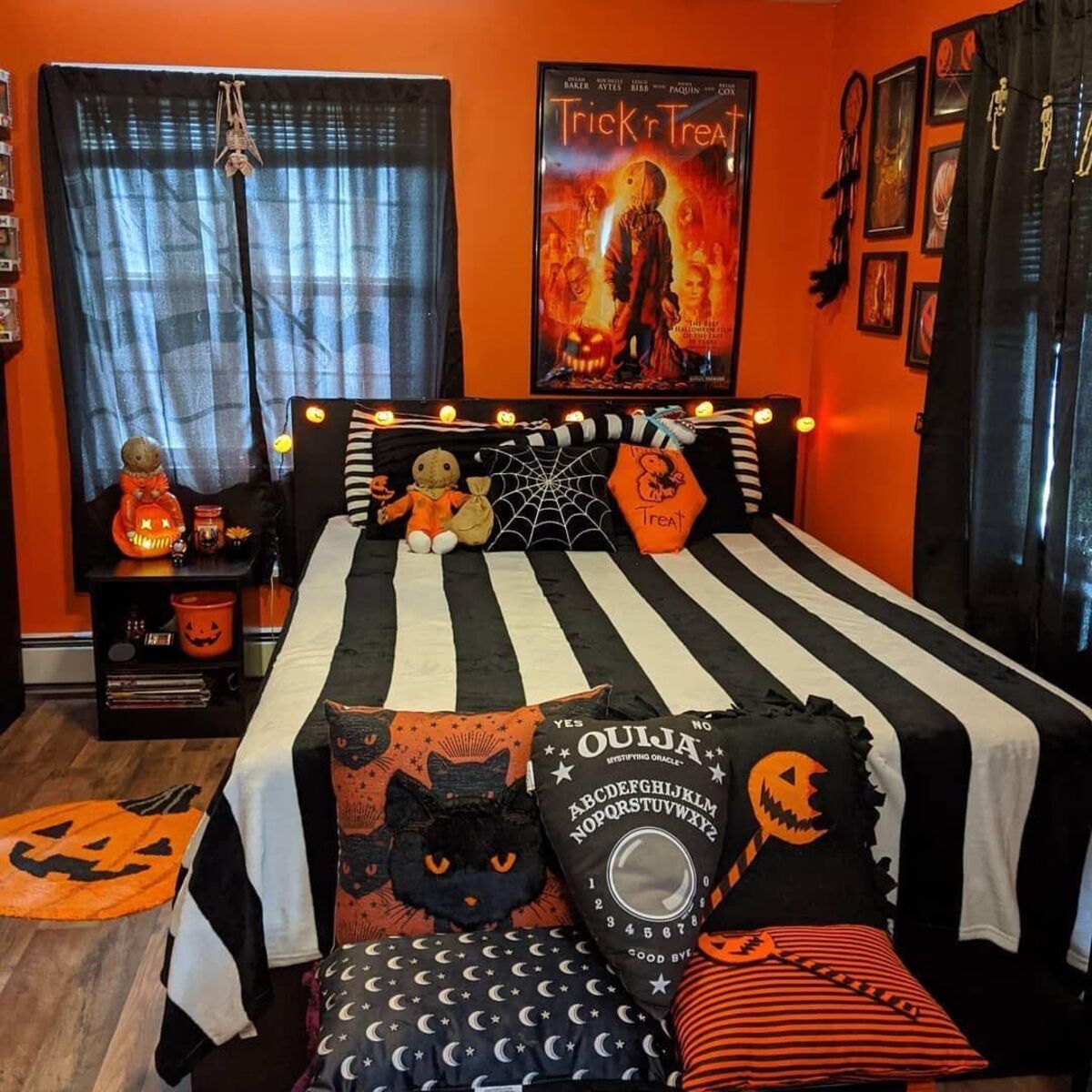 espeluznante halloween dormitorio ideas de decoración 8