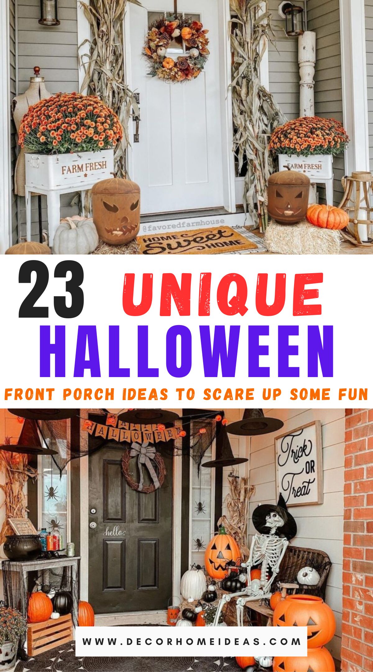 las mejores ideas para el porche de halloween