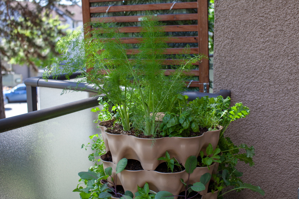 jardinera apilable